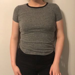 Grey short sleeve top